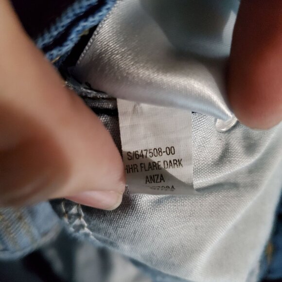 Old Navy Jeans Womens Size 4 Blue Flare Stretch High Rise Comfortable Denim - Picture 4 of 12